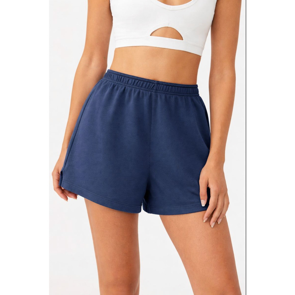 Outdoor Voices Womens Rugby Shorts Small Dark Blue 3" Inseam Athletic NWT